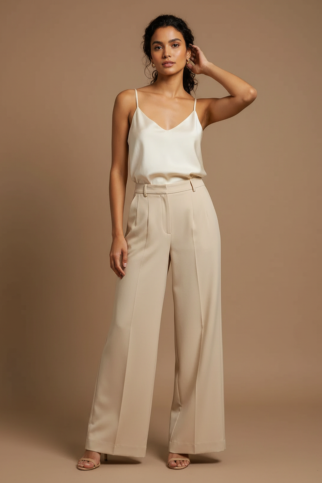 Pantalon Beige Caef - Polyester
