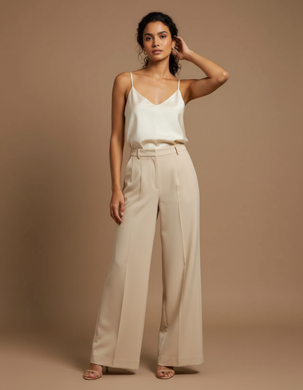Pantalon Beige Caef - Polyester