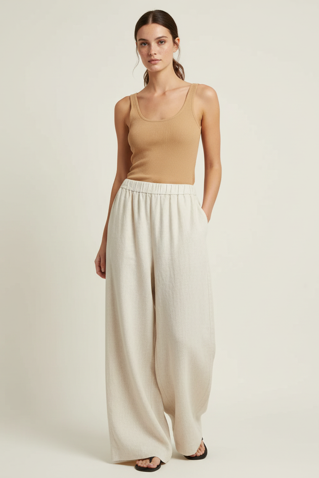 Pantalon Beige 1f03 - Lin