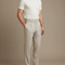 Pantalon Beige Plissé Droit Élégant Homme Chic - Gabardine