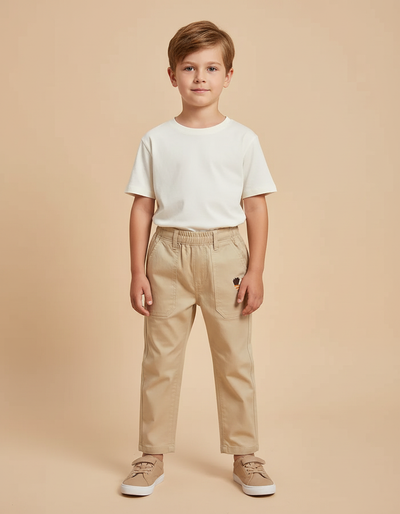 Pantalon Beige Droit
