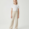 Pantalon Beige Ample Fluide Enfant Décontracté - Polyester
