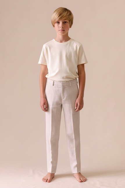 Pantalon Beige Mariage - Lin