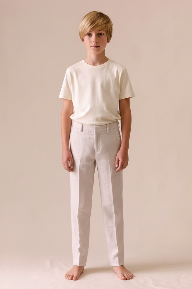 Pantalon Beige Mariage - Lin
