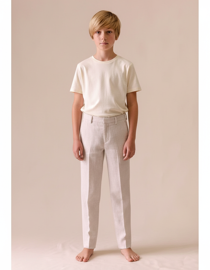 Pantalon Beige Mariage - Lin