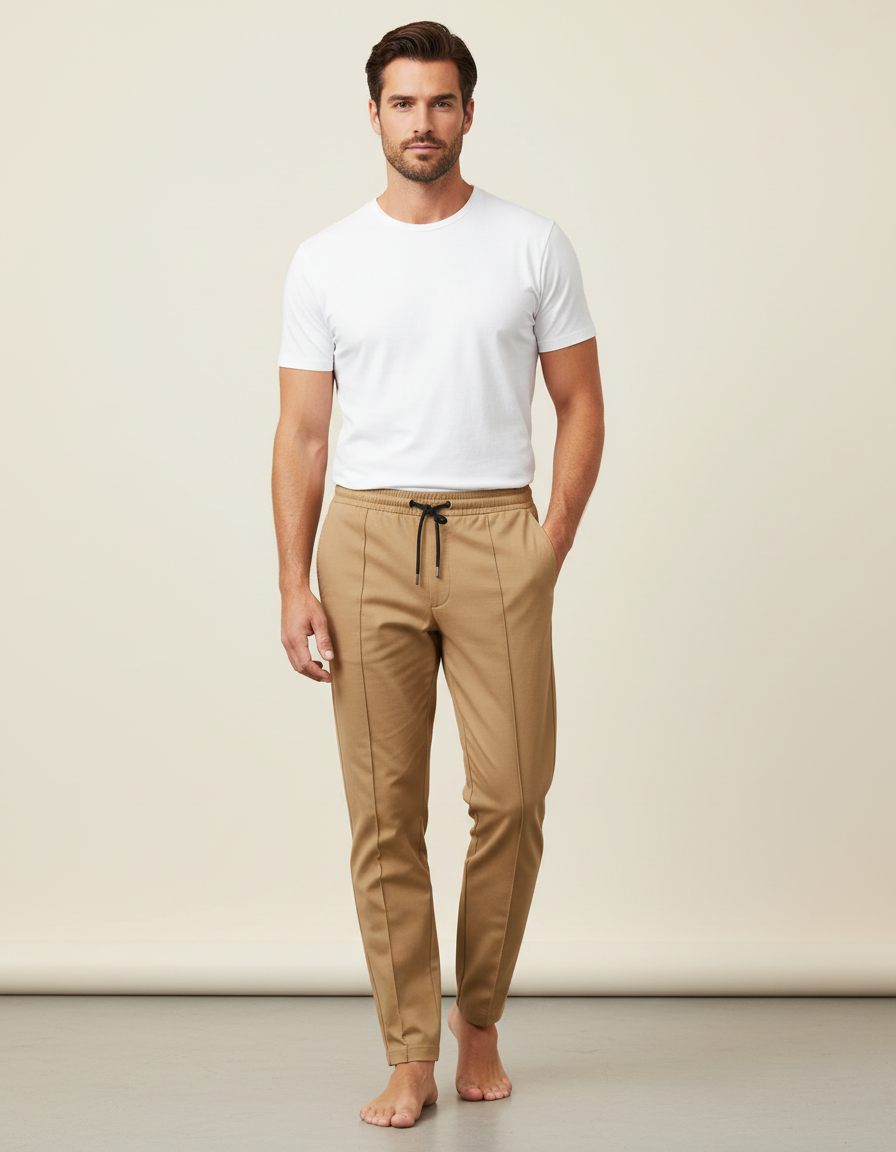 Ensemble Pantalon Beige Homme - Gabardine