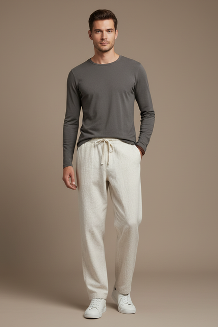 Pantalon Beige 09b7 - Lin