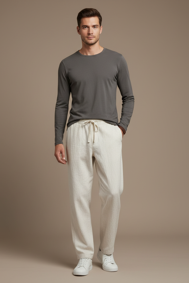 Pantalon Beige 09b7 - Lin
