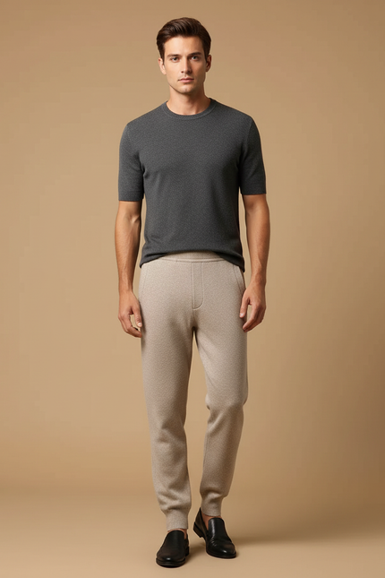 Pantalon Jogging Beige - Maille