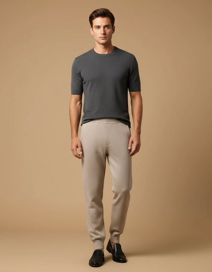 Pantalon Jogging Beige - Maille