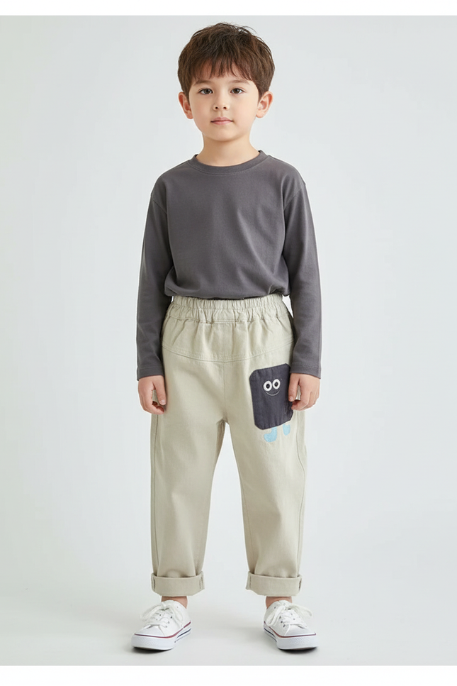 Pantalon Beige Poche - Toile