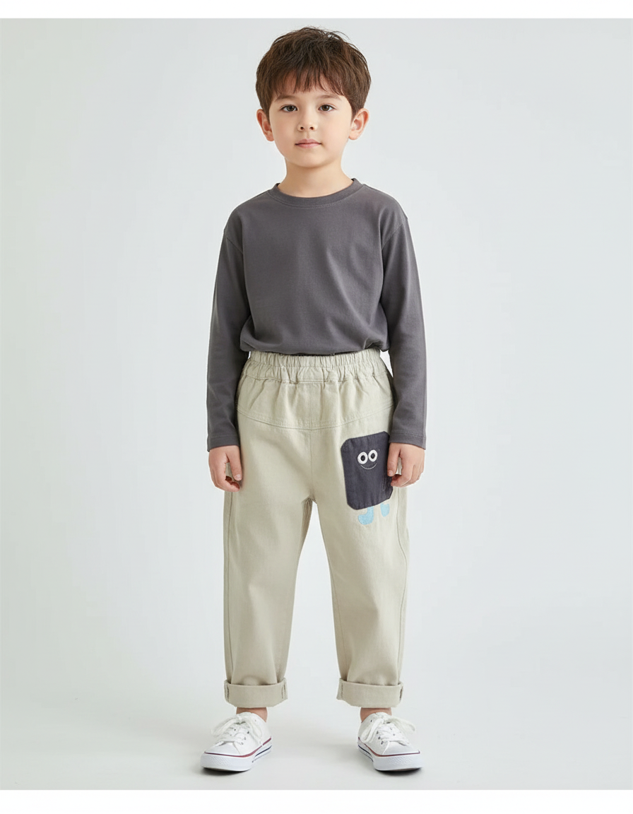 Pantalon Beige Poche - Toile