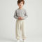Pantalon Beige Torsadé Tricoté Ample Confortable Enfant - Maille