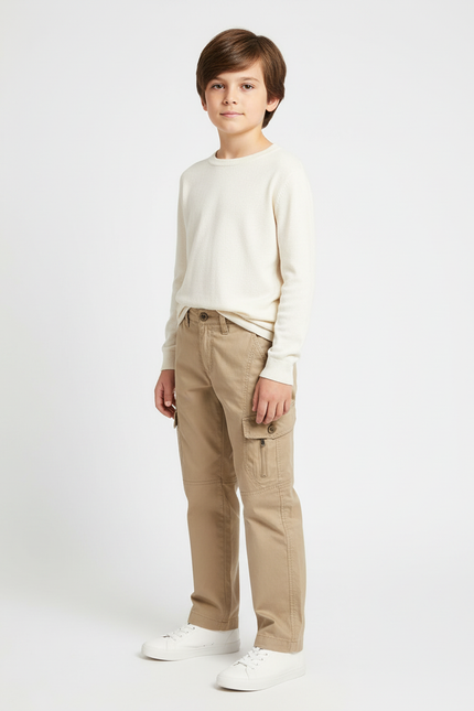 Pantalon Beige 11b4 - Gabardine
