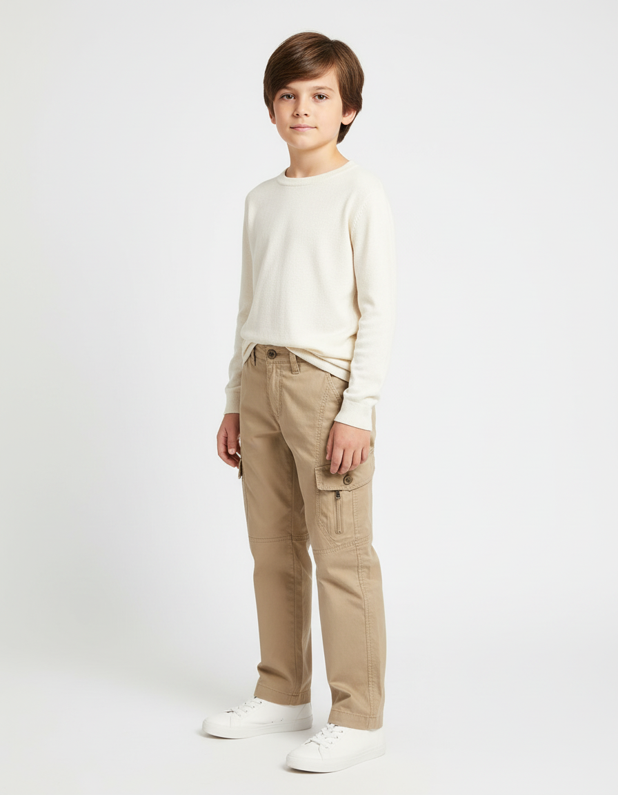 Pantalon Beige 11b4 - Gabardine