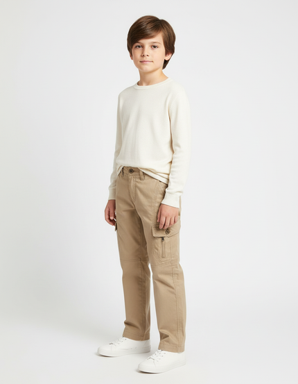 Pantalon Beige 11b4 - Gabardine