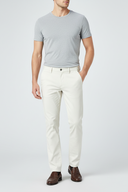 Pantalon Beige Clair - Gabardine