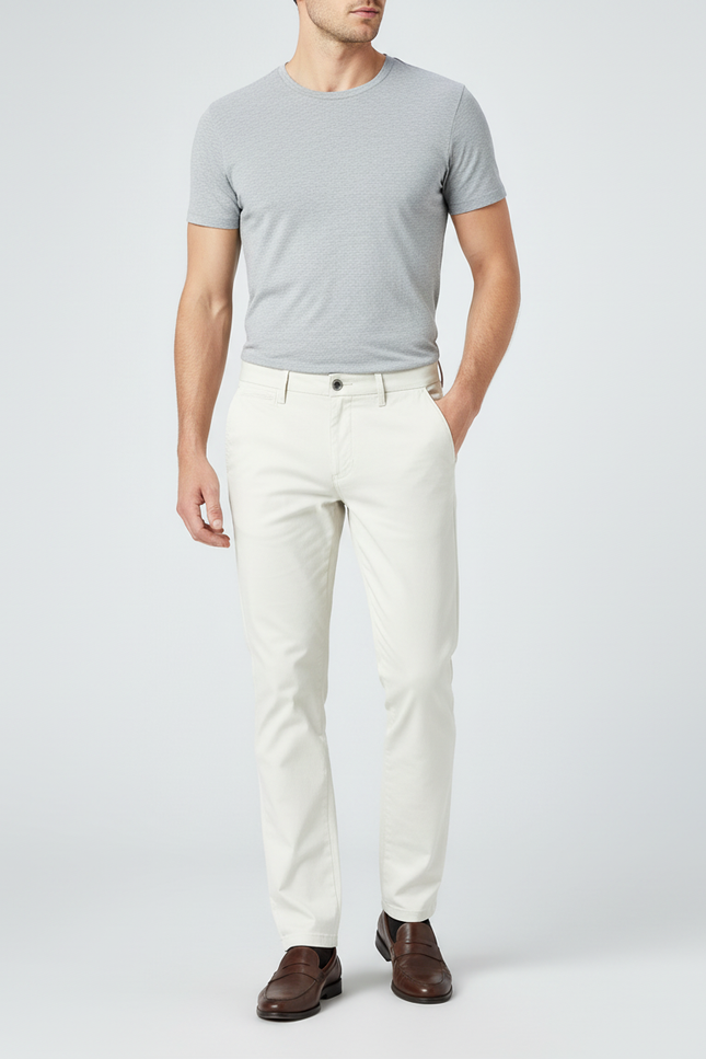 Pantalon Beige Clair - Gabardine