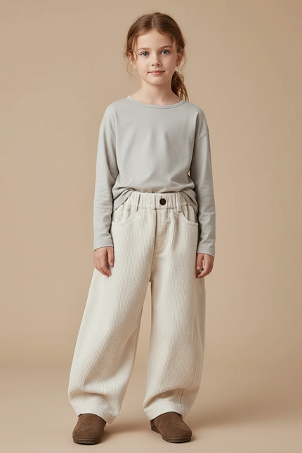 Pantalon Beige Velours - Cordé