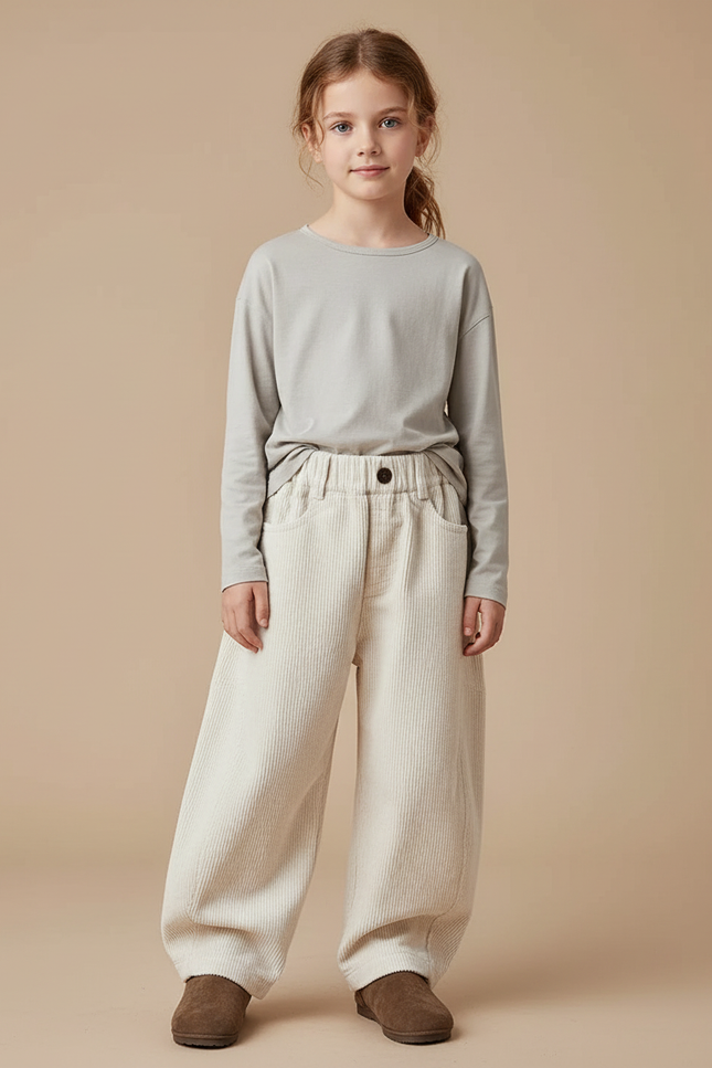 Pantalon Beige Velours - Cordé