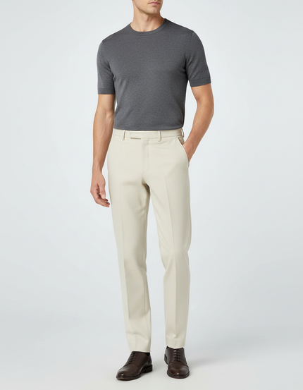 Pantalon Habillé Beige - Gabardine