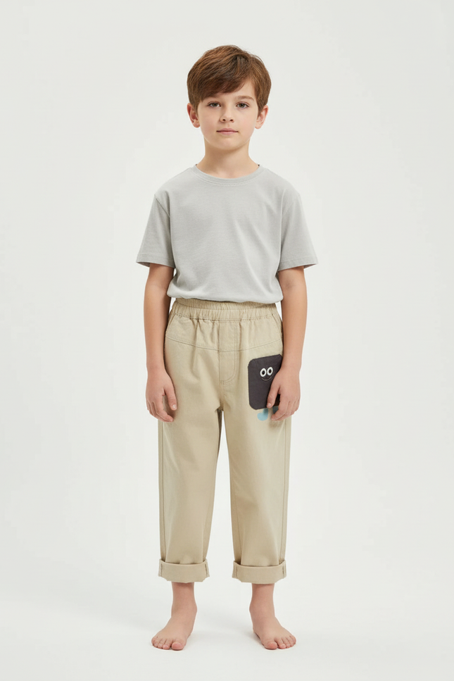 Pantalon Classique Beige - Gabardine