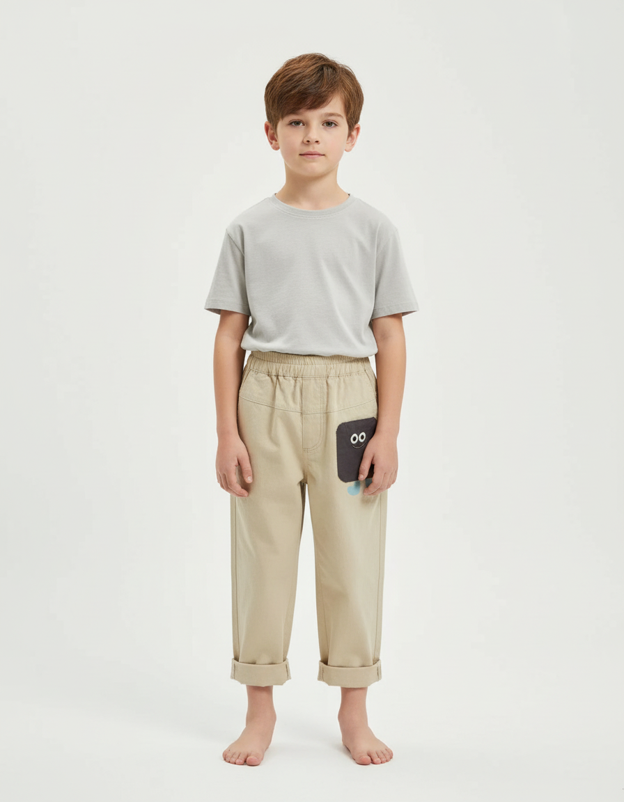 Pantalon Classique Beige - Gabardine
