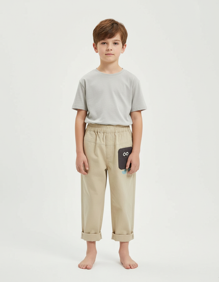 Pantalon Classique Beige - Gabardine