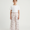 Pantalon Beige Ample Imprimé Dessins Animés Confortable - Lin