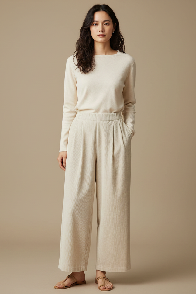 Pantalon Beige 0ad2 - Cordé