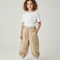 Pantalon Beige Cargo Ample Coton Enfant