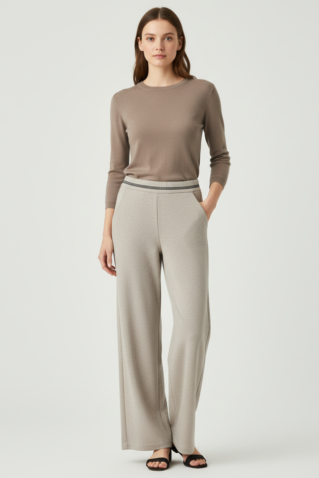 Pantalon Gris Beige - Molleton