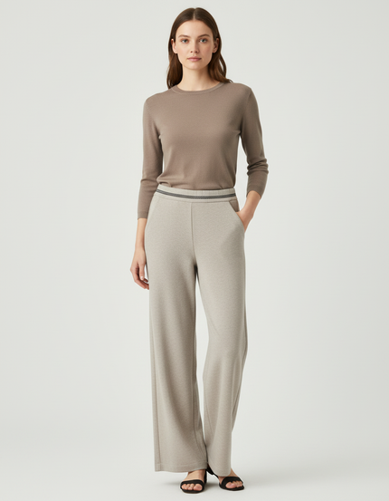 Pantalon Gris Beige - Molleton