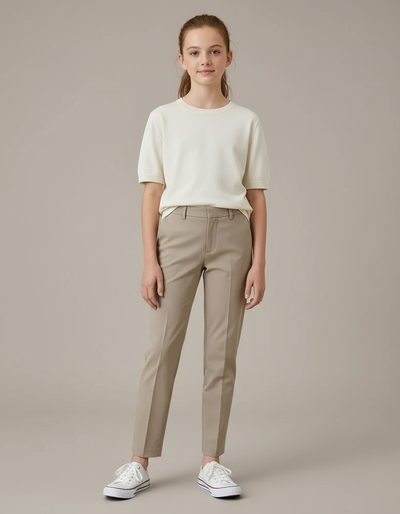 Pantalon Beige Fille Bureau