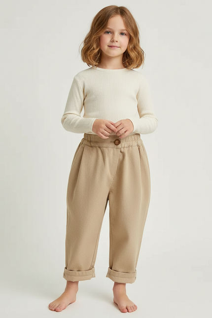 Pantalon Slouchy Beige - Maille