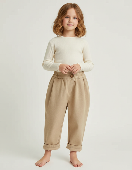 Pantalon Slouchy Beige - Maille