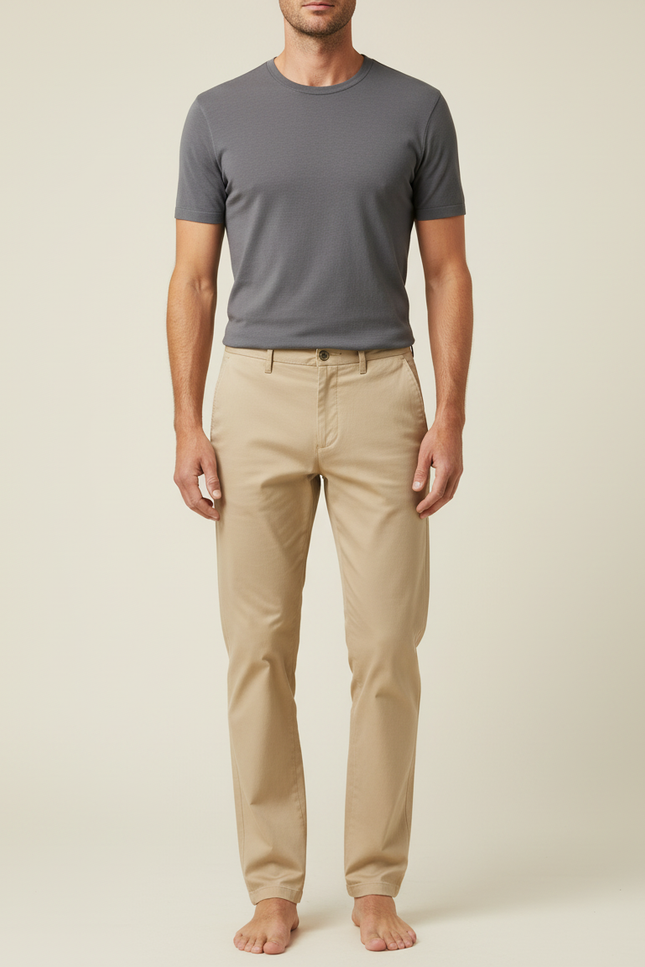 Pantalon Beige 3a4f - Gabardine