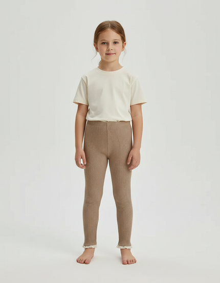 Pantalon Skinny Beige - Maille