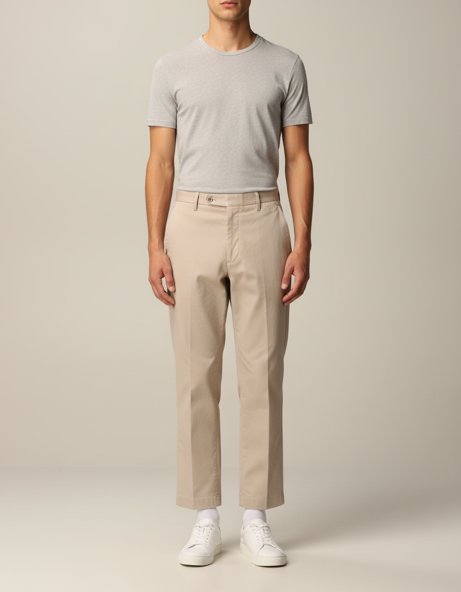 Pantalon De Travail Beige - Gabardine