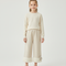 Pantalon Beige Côtelé Large Polaire Hiver Enfant - Maille