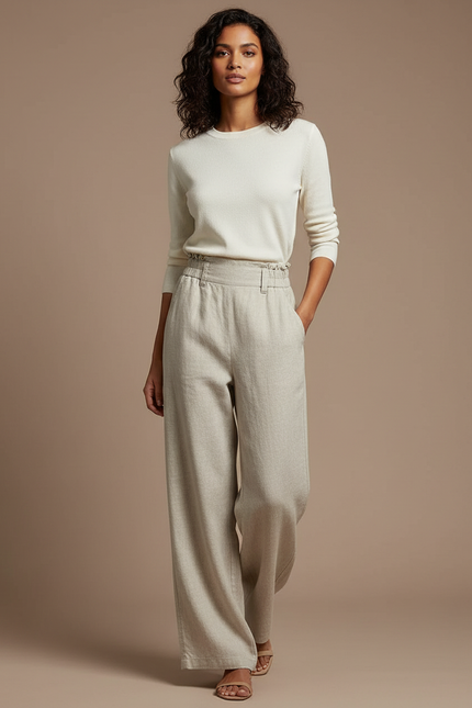 Pantalon Beige Oversize - Lin