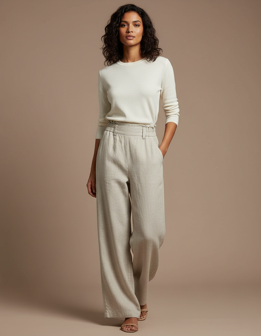 Pantalon Beige Oversize - Lin