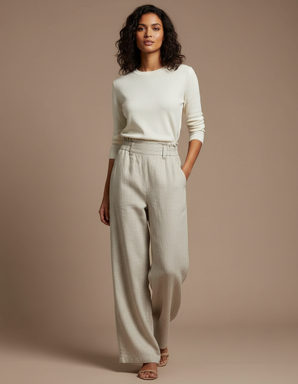 Pantalon Beige Oversize - Lin