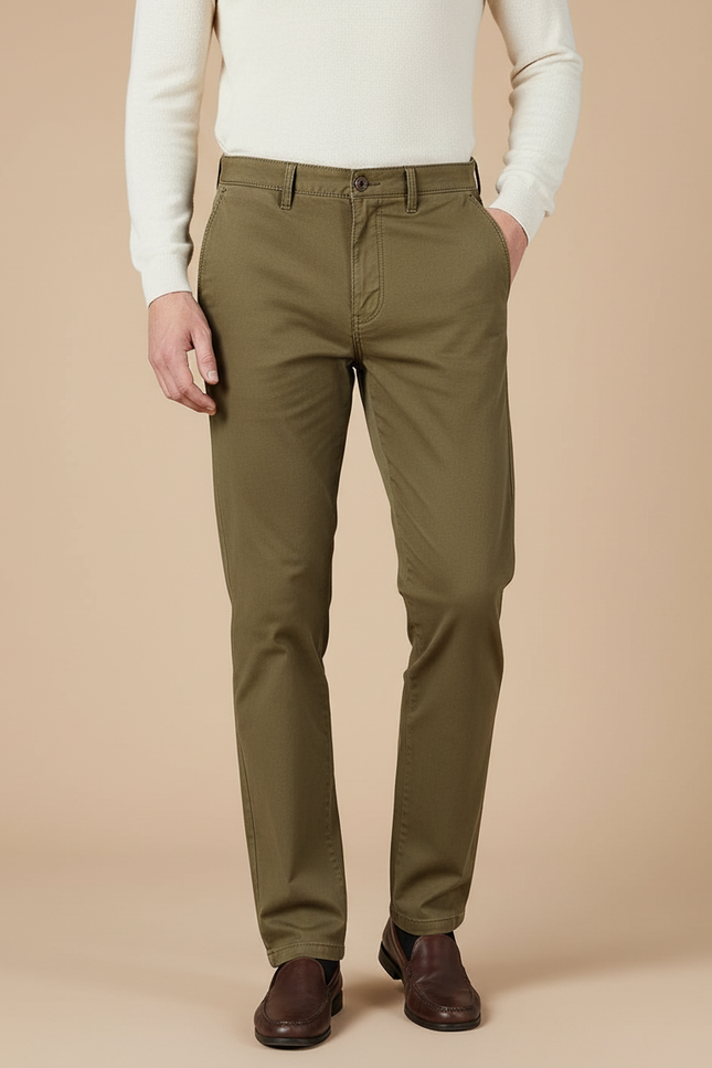 Pantalon Kaki Beige Homme - Gabardine