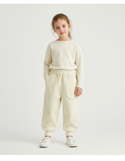 Ensemble Pantalon Beige - Cordé