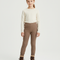 Pantalon Beige Côtelé Chaud Enfant Confortable - Marron Maille