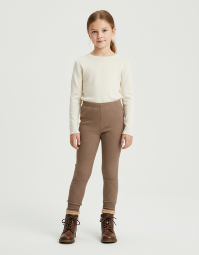 Pantalon Beige Fille Camel