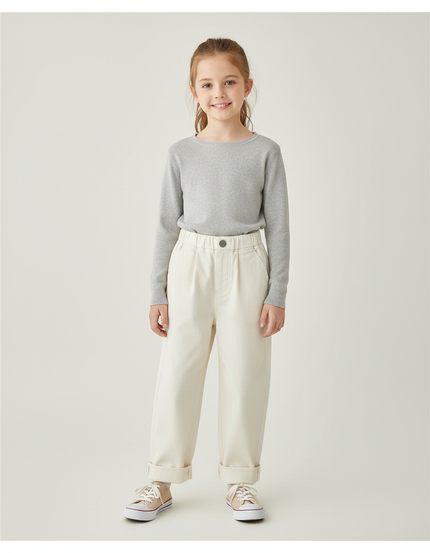 Pantalon Paper Bag Beige - Gabardine