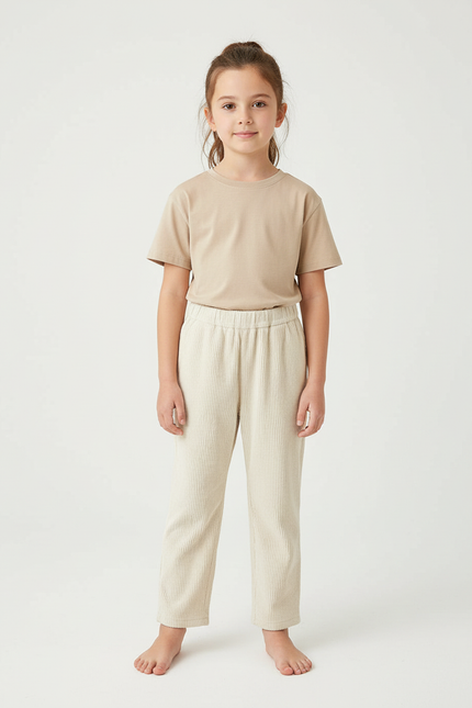 Pantalon Beige 83b8 - Cordé