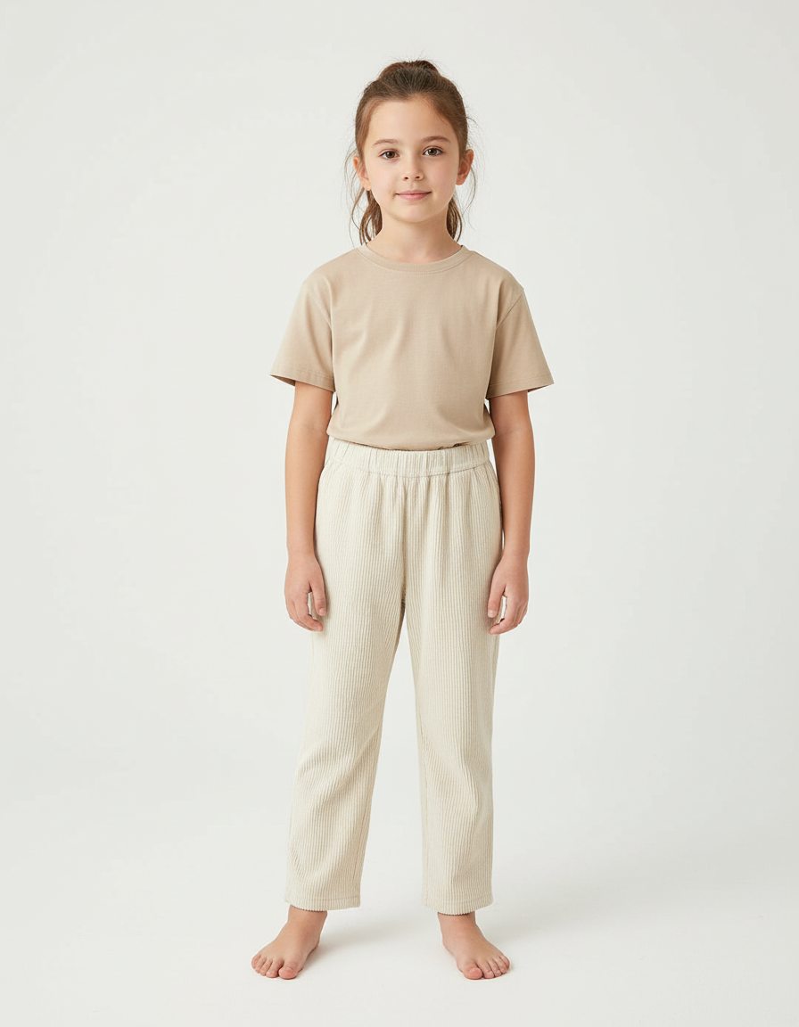 Pantalon Beige 83b8 - Cordé